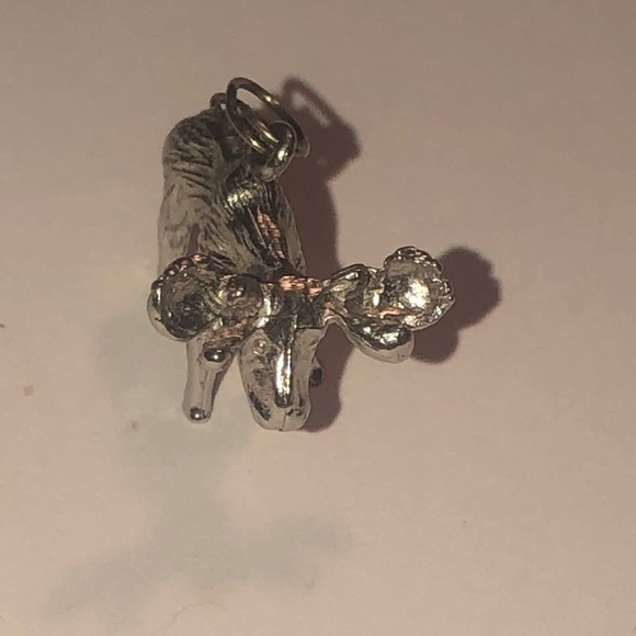 VTG Sterling Silver Canadian Moose Mini Charm Bracelet Charm .7” - Picture 2 of 5
